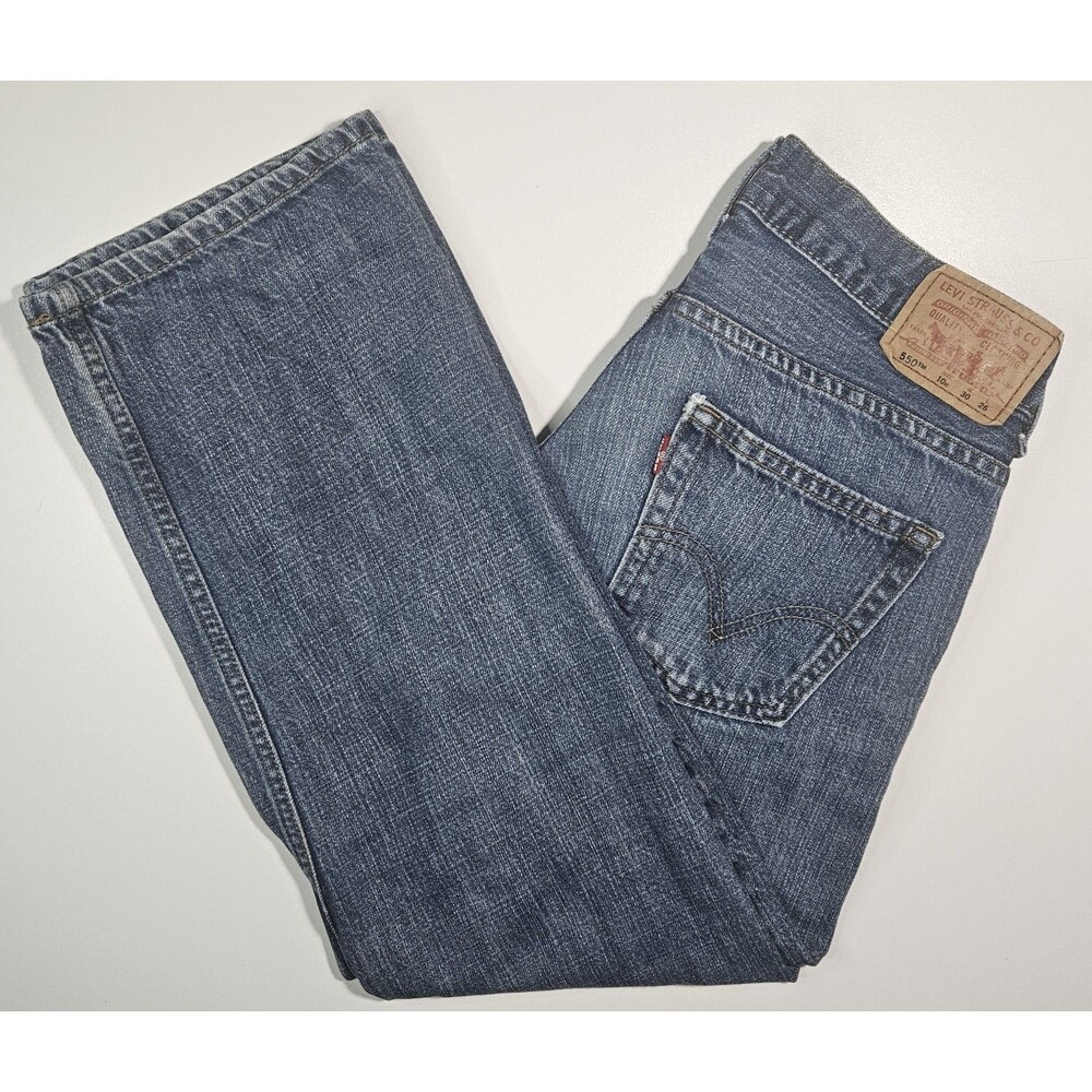 Levi's 550  Jeans Men Blue 30x26 Medium Wash Relaxed Fit Outdoor
